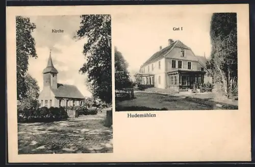 AK Hudemühlen, Kirche, Gut