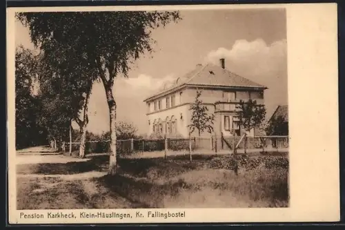 AK Klein-Häuslingen /Kr. Fallingbostel, Pension Karkheck