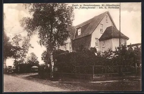 AK Klein-Häuslingen /Kr. Fallingbostel, Gast- u. Pensionshaus E. Hofmann