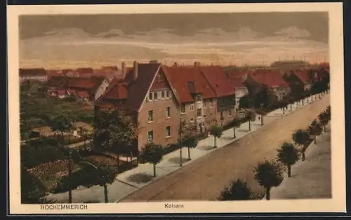 AK Hochemmerich, Strassenpartie in der Kolonie