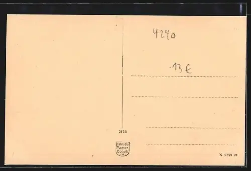 AK Hochemmerich, Strassenpartie in der Kolonie