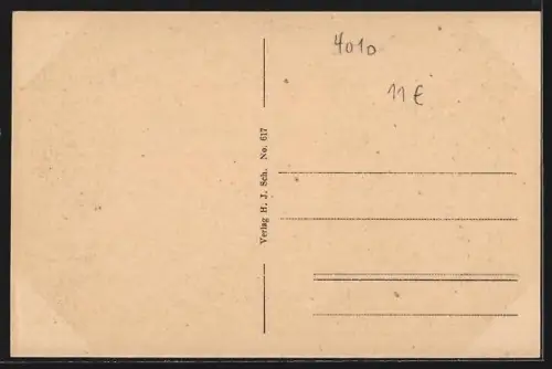 AK Hilden, Gasthaus Waldschenke, Gartenlokal