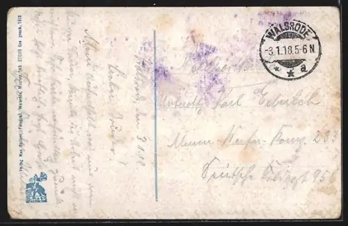 AK Walsrode-Vorbrück, Quintus-Strasse, Brücke, Häuser