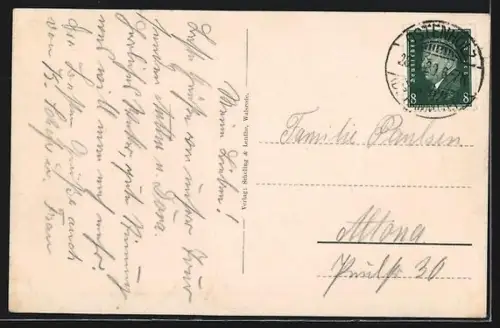 AK Walsrode, Lange Strasse, Rathaus und Königliches Amtsgericht