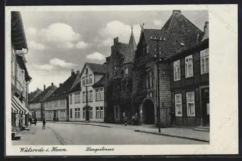 AK Walsrode i. Hann., Partie in der Langestrasse