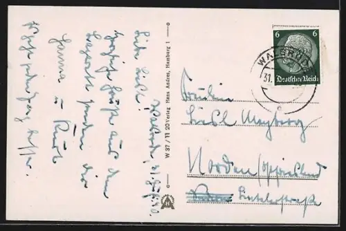 AK Walsrode i. Hann., Partie in der Langestrasse