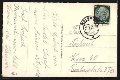 AK Walsrode, Blick in die Langestrasse