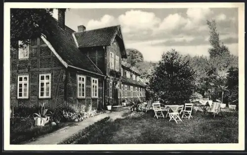 AK Krelingen über Walsrode, Pension C. H. Willenbockel