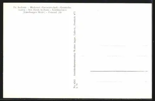 AK Kirchboitzen /Lüneburger Heide, Gasthaus Fa. Asshorn, Kirche, Schwimmbad