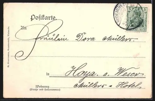 AK Hudemühlen, Gut mit Strassenpartie