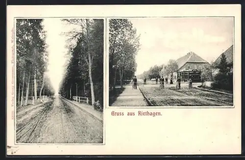 AK Riethagen, Ortspartie, Strassenpartie