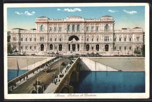 AK Roma, Palazzo di Giustizia, Strassenbahn