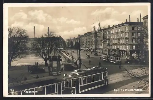 AK Köbenhavn, Parti fra Osterbrogade, Strassenbahn