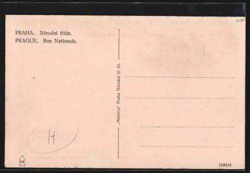 AK Praha, Národni trída, Kavarna Slavia, Strassenbahn