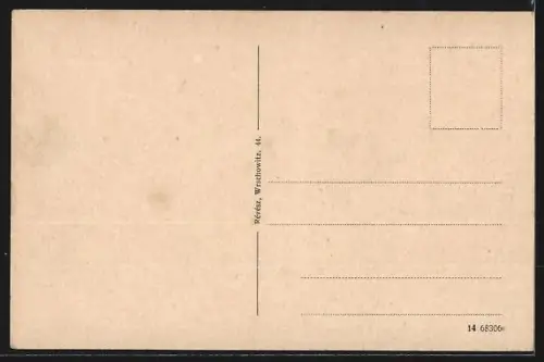 AK Prag, Partie am Graben, Strassenbahn