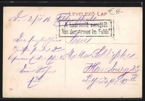 AK Budapest, Városliget, Strassenbahn