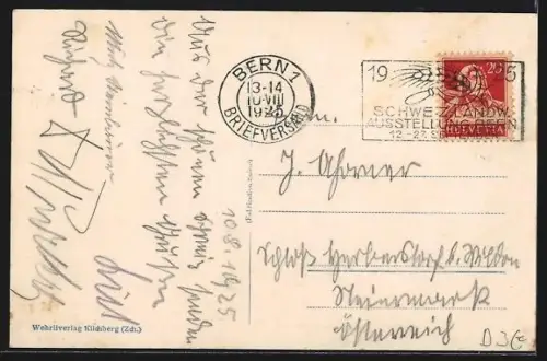 AK Bern, Marktgasse, Schützenbrunnen und Käfigturm, Strassenbahn der Linie 4