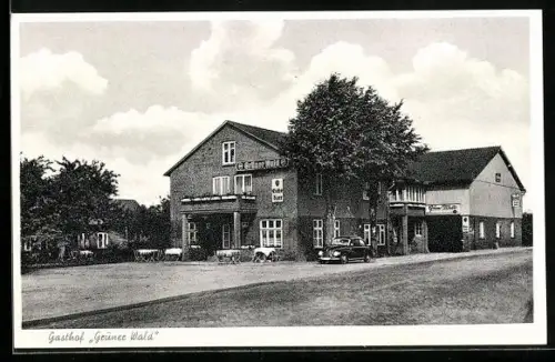 AK Grevenkrug /Kiel, Gasthof Grüner Wald, Inh. Emil Lessau