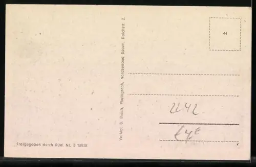 AK Büsum, Hafen, Weisse Stadt am Meer