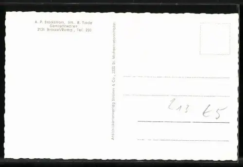 AK Brockel /Hann., Kaufhaus A. P. Stockstrom, Kirche, Landschaft