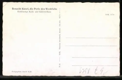 AK Kusel /Pfalz, Fliegeraufnahme, Stadtansicht