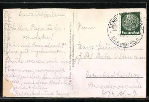 AK Benediktbeuern, Gesamtansicht vom Flugzeug aus