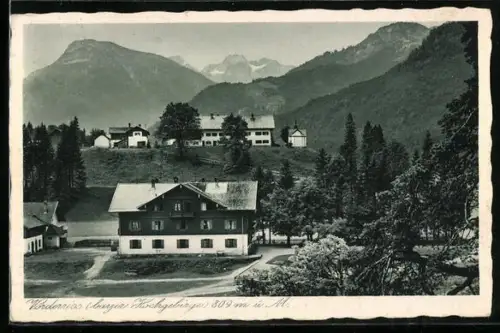 AK Vorderriss, Gasthof zur Post, Forsthaus, Bayerisches Hochgebirge