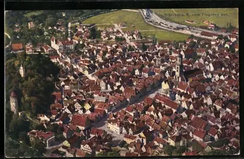 AK Biberach a. R., Ansicht vom Flugzeug aus