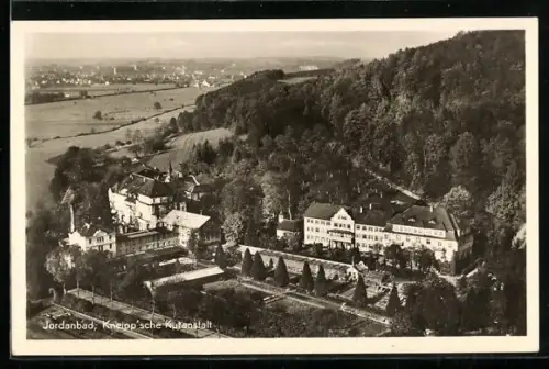 AK Jordanbad, Kneipp`sche Kuranstalt, Fliegeraufnahme