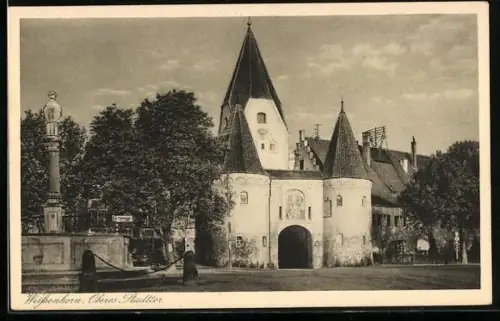 AK Weissenhorn, Oberes Stadttor, Denkmal