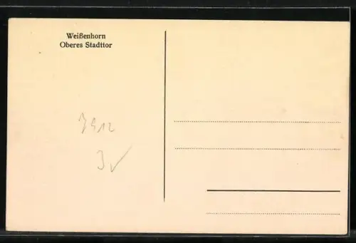 AK Weissenhorn, Oberes Stadttor, Denkmal