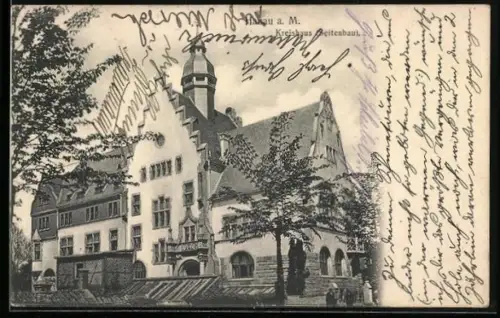 AK Hanau a. M. /Steinheim, Kreishaus, Seitenbau
