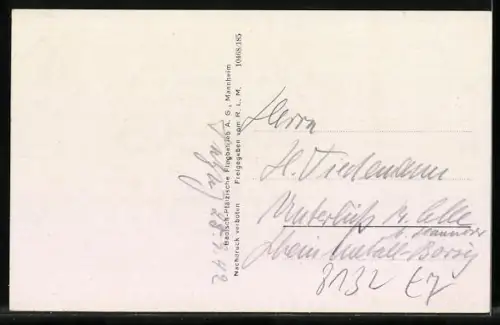 AK Tutzing, Flugzeugaufnahme Ort u. Starnberger See