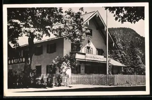 AK Griesen /Garmisch, Gasthaus Forsthaus Griesen, Inh. M. Sachsenhauser