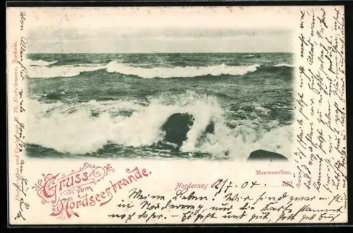 AK Norderney, Meereswellen