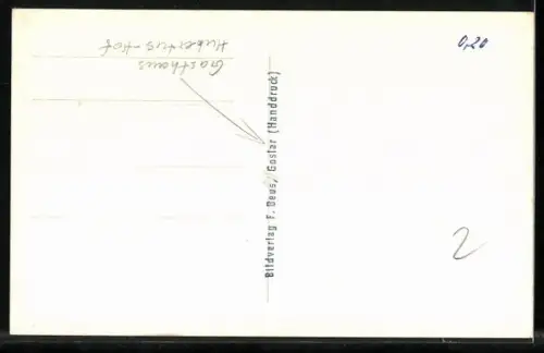 AK Goslar, Gasthaus Hubertus-Hof