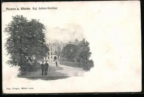 AK Moers a. Rhein, Kgl. Lehrer-Seminar