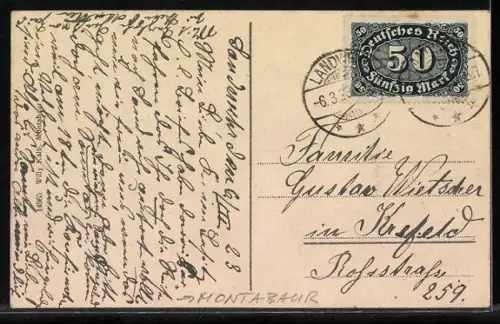 AK Montabaur, Schloss, Ortsansicht