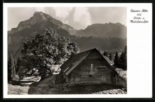 AK Piding, Gasthof Steiner-Alm, Hochstaufen, Mittelstaufen
