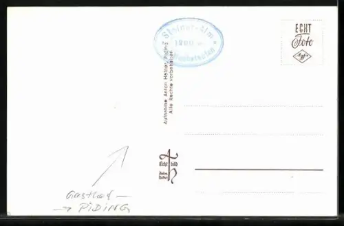 AK Piding, Gasthof Steiner-Alm, Hochstaufen, Mittelstaufen