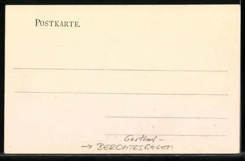 AK Berchtesgaden, Gasthof Gotzenalpe, Springlkaser mit Watzmann