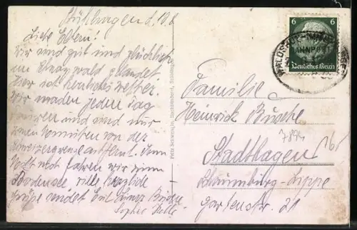 AK Stühlingen, Ortsansicht