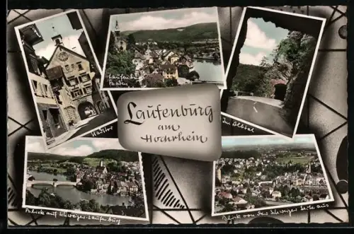 AK Laufenburg am Hochrhein, Stadttor, Strassenpartie, Totalansicht