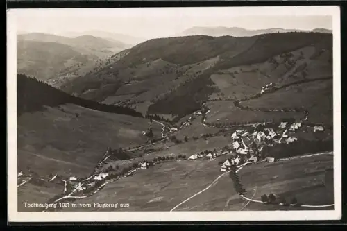 AK Todtnauberg, Ortsansicht aus der Luft