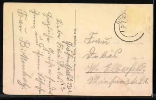 AK Gräfenthal /Thür., Ortsansicht, Kirche, umliegende Landschaft