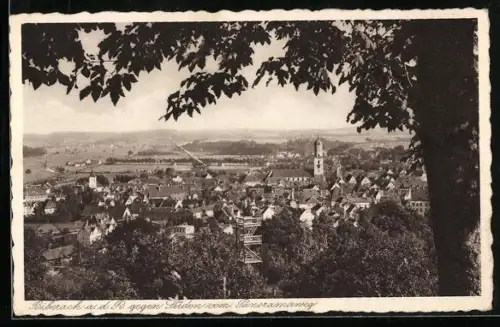 AK Biberach a. d. R., Stadtpanorama, Blick auf Kirche und Altstadt