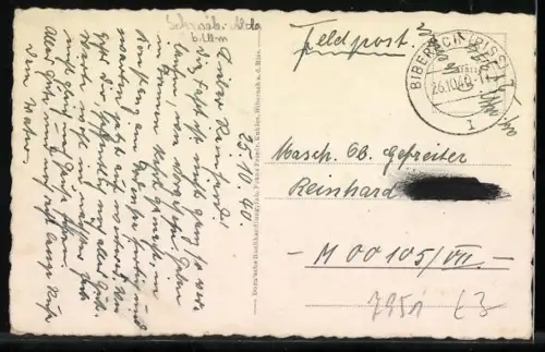 AK Biberach a. d. R., Stadtpanorama, Blick auf Kirche und Altstadt