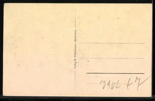 AK Blaubeuren, Stadtansicht mit Kirche