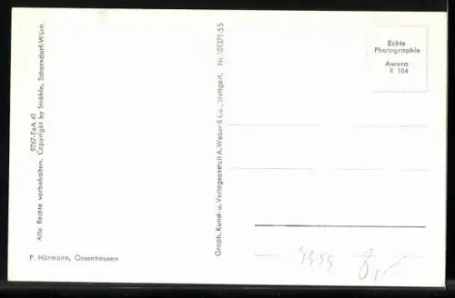 AK Orsenhausen, Ortsansicht aus der Luft