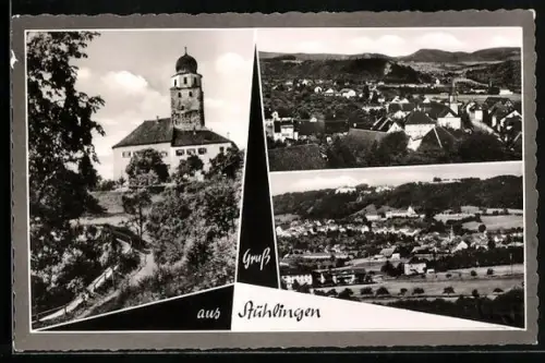 AK Stühlingen /Schwarzwald, Kirche, Ortsansichten
